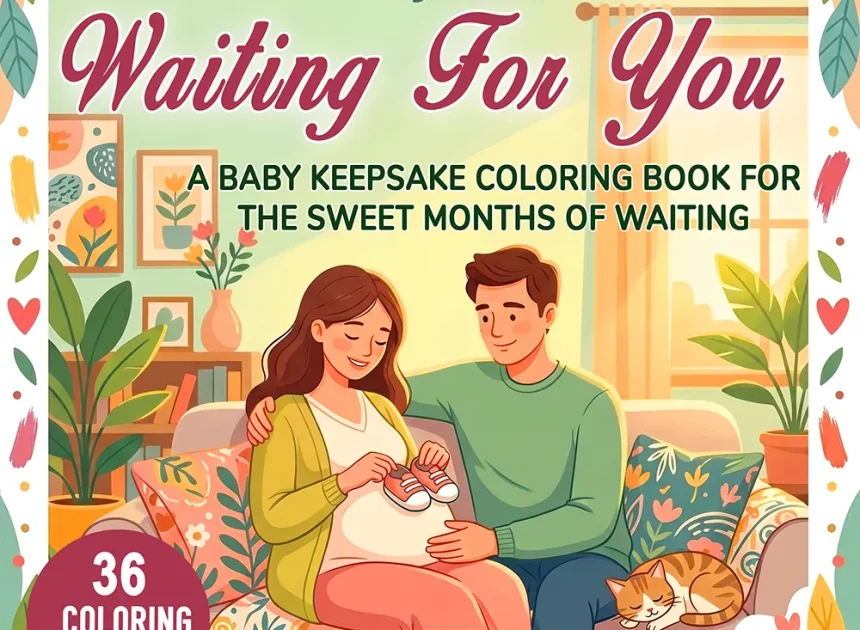 Pregnancy Keepsake Coloring Book – Waiting For You