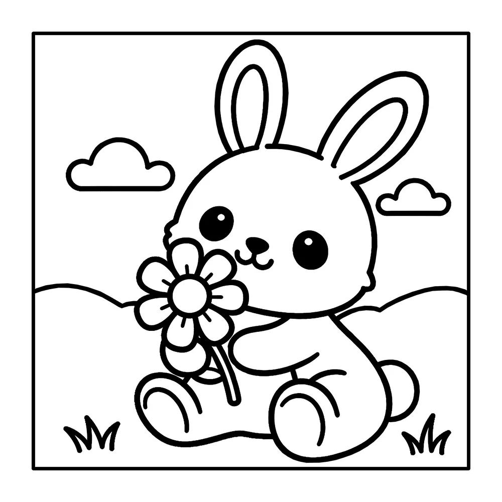Cute Animals – Bold and Easy Printable Coloring Pages with 36 simple animal pages, bold outlines, and easy designs for young kids and beginners.