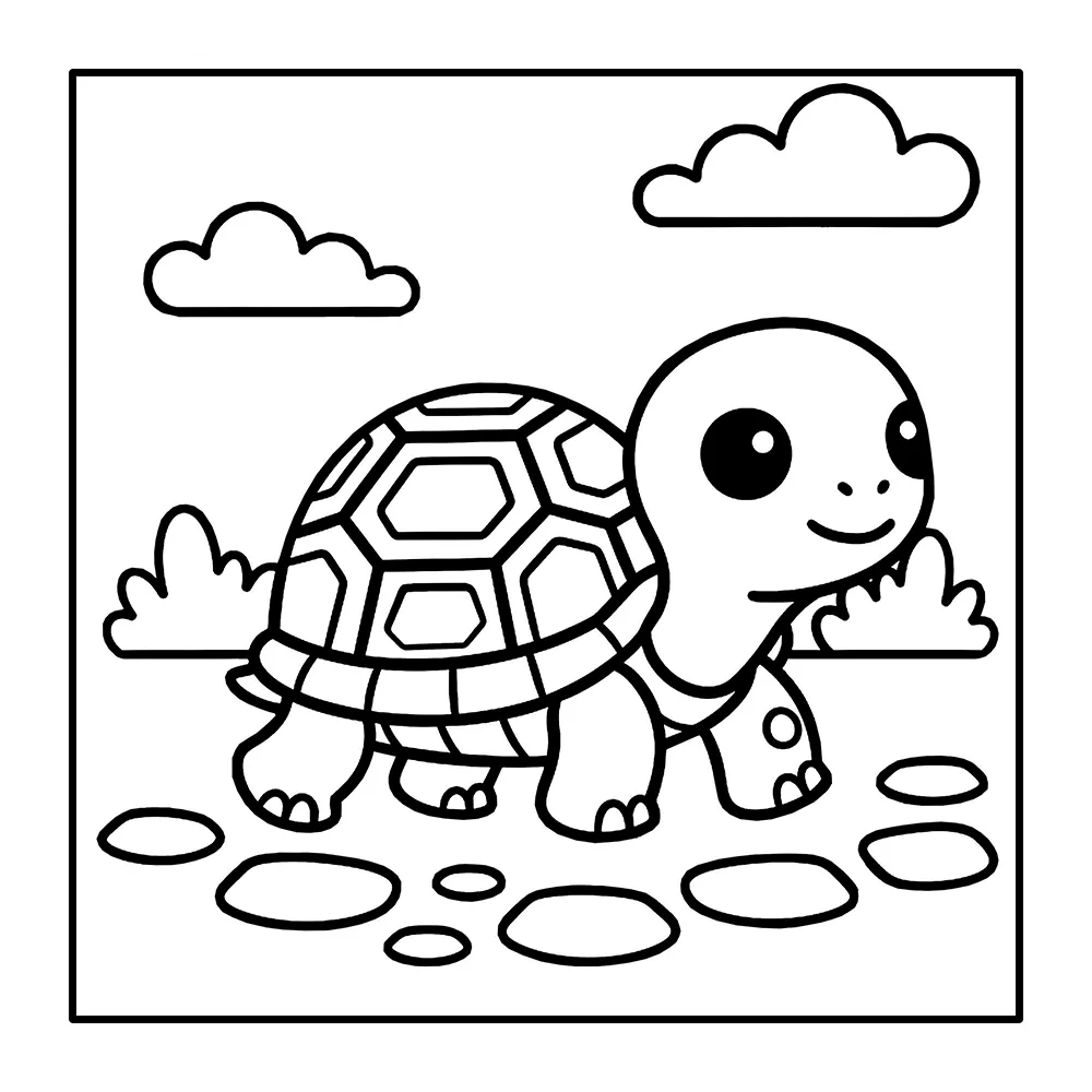 Cute Animals – Bold and Easy Printable Coloring Pages with 36 simple animal pages, bold outlines, and easy designs for young kids and beginners.
