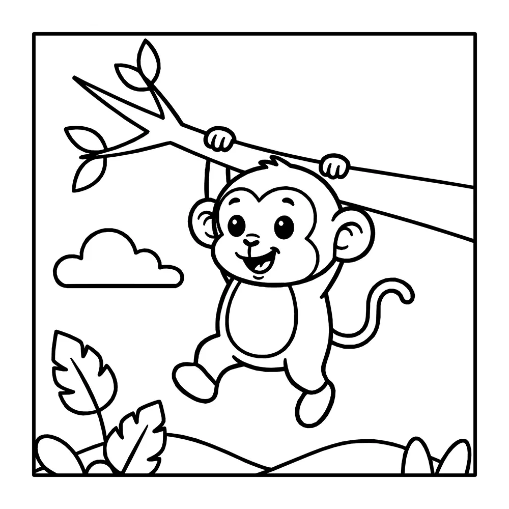 Cute Animals – Bold and Easy Printable Coloring Pages with 36 simple animal pages, bold outlines, and easy designs for young kids and beginners.