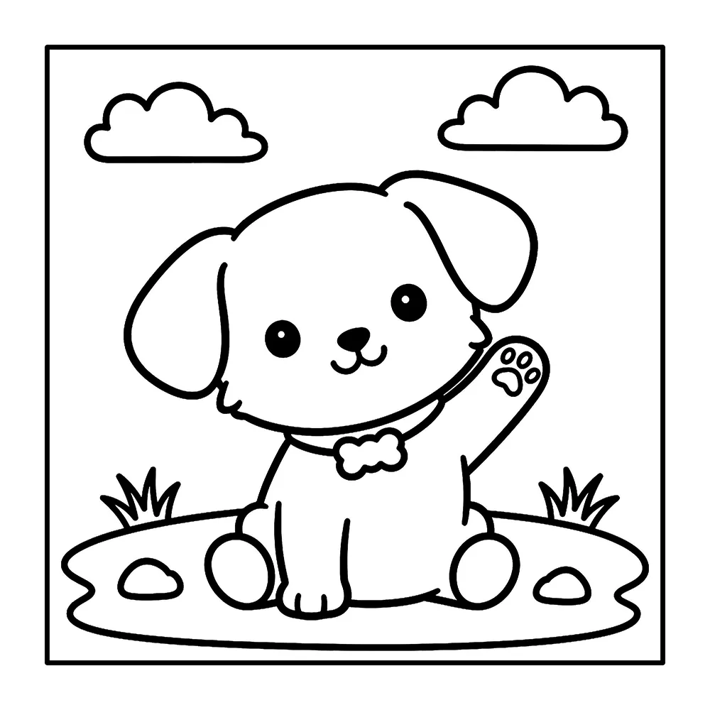 Cute Animals – Bold and Easy Printable Coloring Pages with 36 simple animal pages, bold outlines, and easy designs for young kids and beginners.