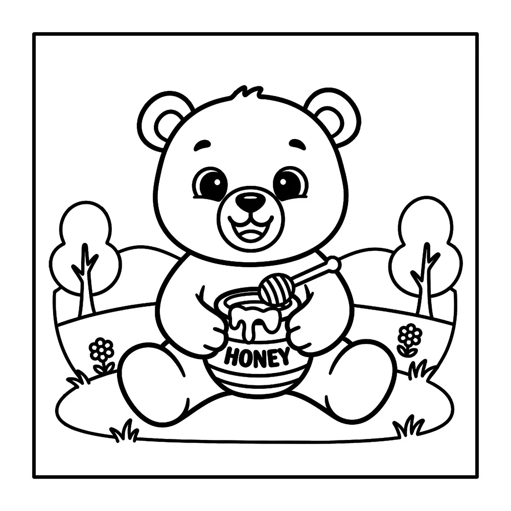 Cute Animals – Bold and Easy Printable Coloring Pages with 36 simple animal pages, bold outlines, and easy designs for young kids and beginners.