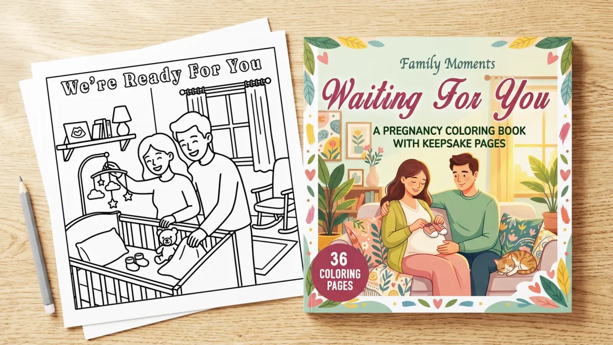 Pregnancy Keepsake Coloring Book
