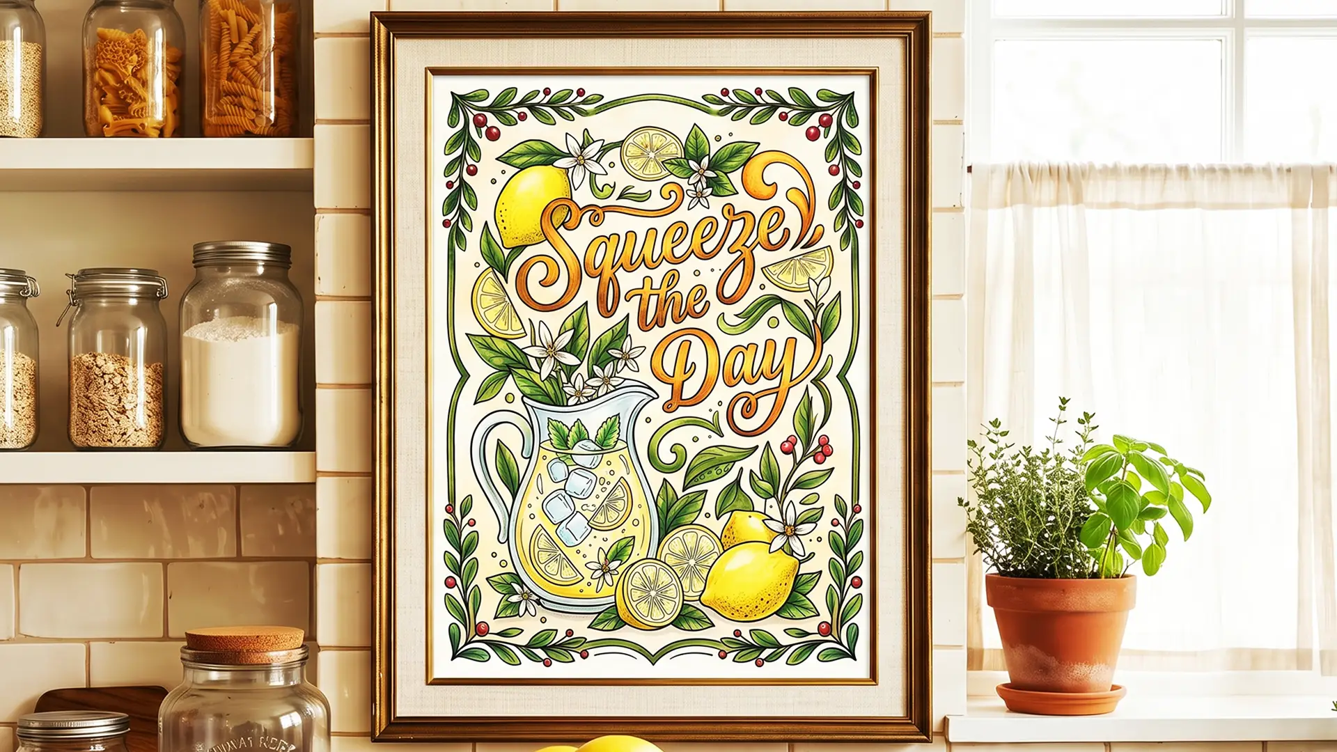 Squeeze the Day printable wall art