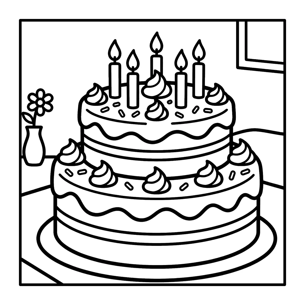 Sweet Treats – Bold and Easy Digital Coloring Pages