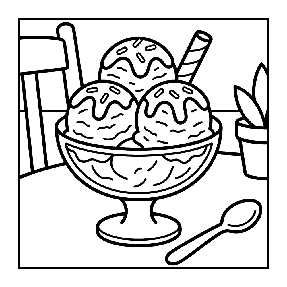 Sweet Treats – Bold and Easy Digital Coloring Pages