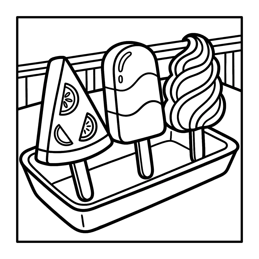 Sweet Treats – Bold and Easy Digital Coloring Pages