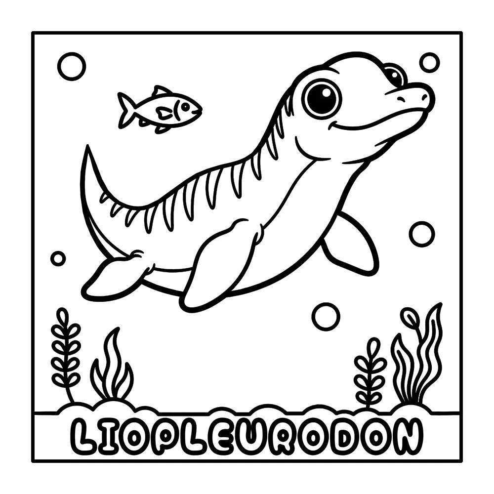 Cute Dinosaurs & Prehistoric Animals Coloring Pages