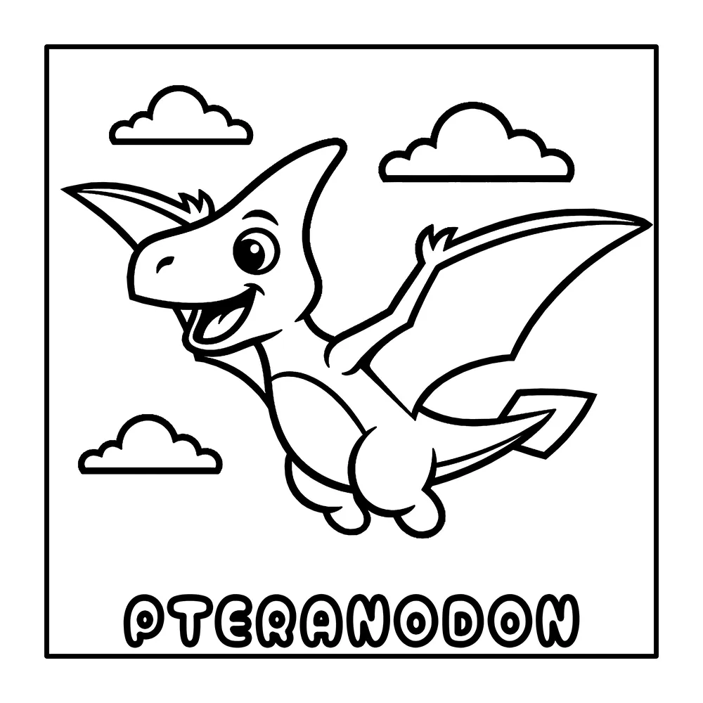 Cute Dinosaurs & Prehistoric Animals Coloring Pages
