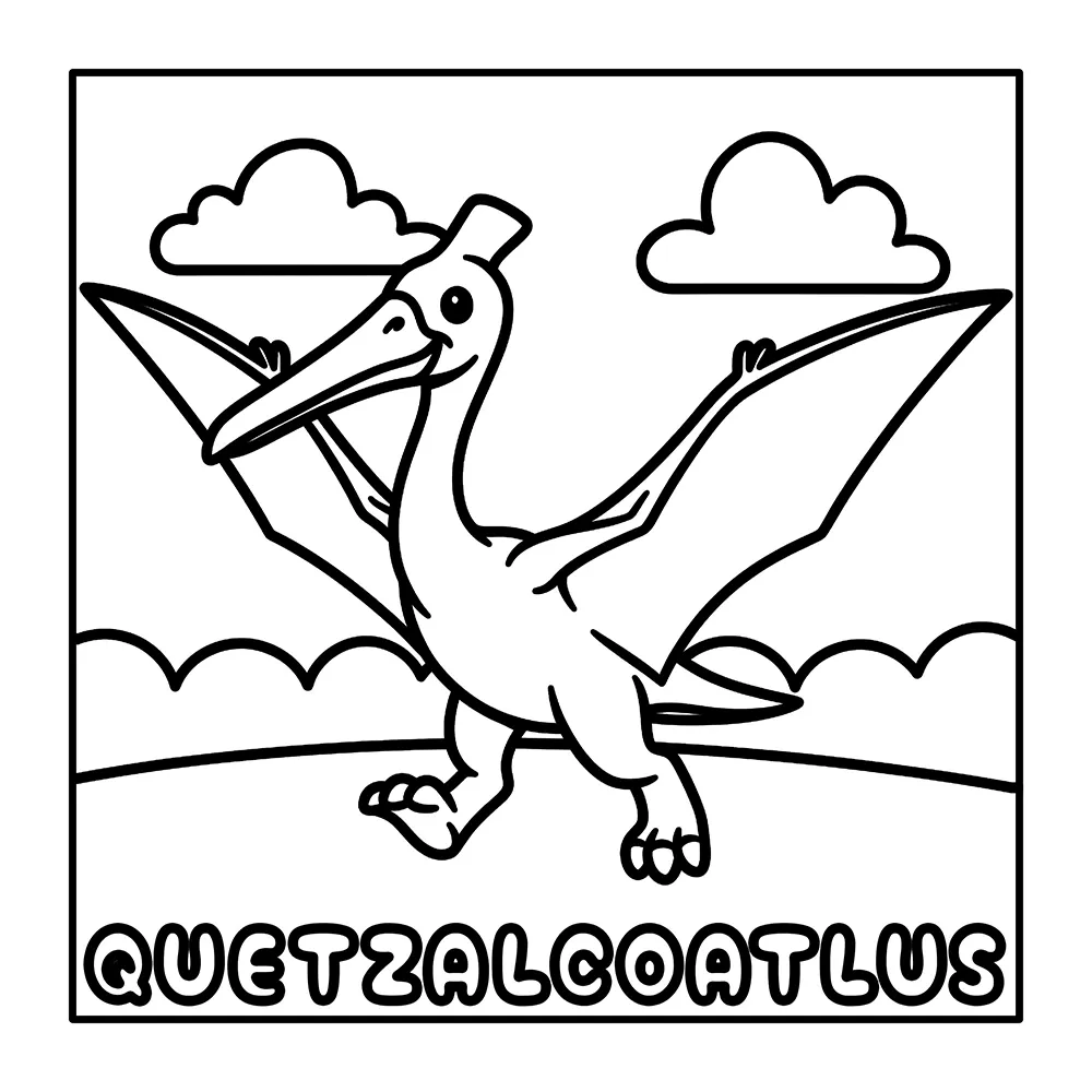 Cute Dinosaurs & Prehistoric Animals Coloring Pages