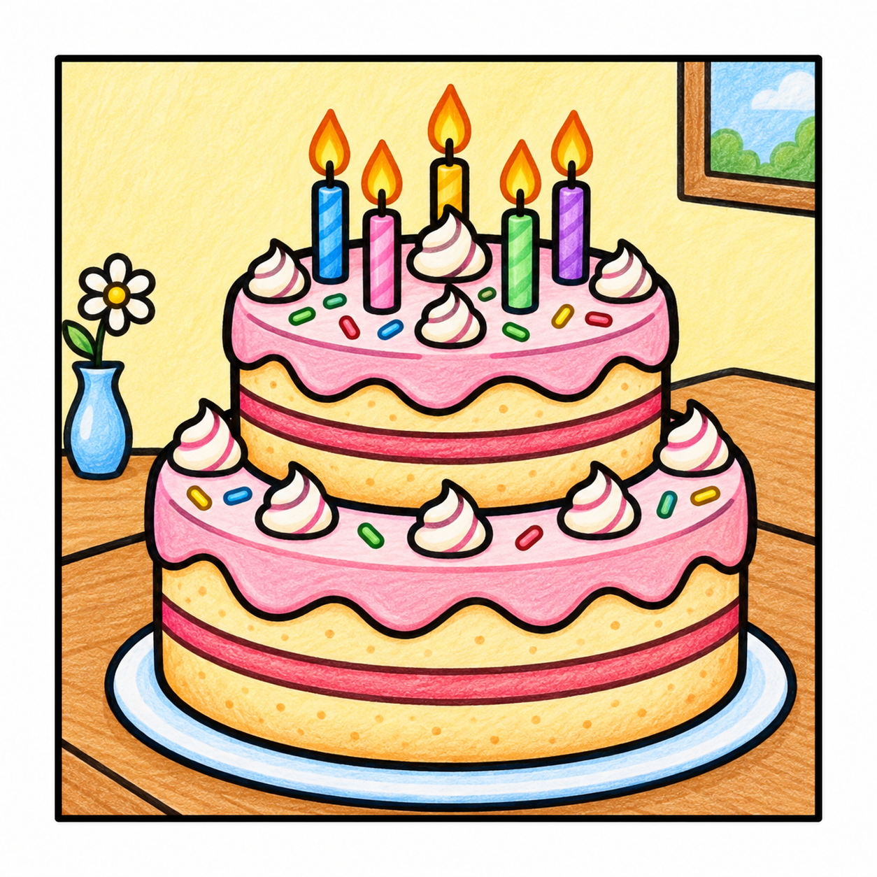 Sweet Treats – Bold and Easy Digital Coloring Pages