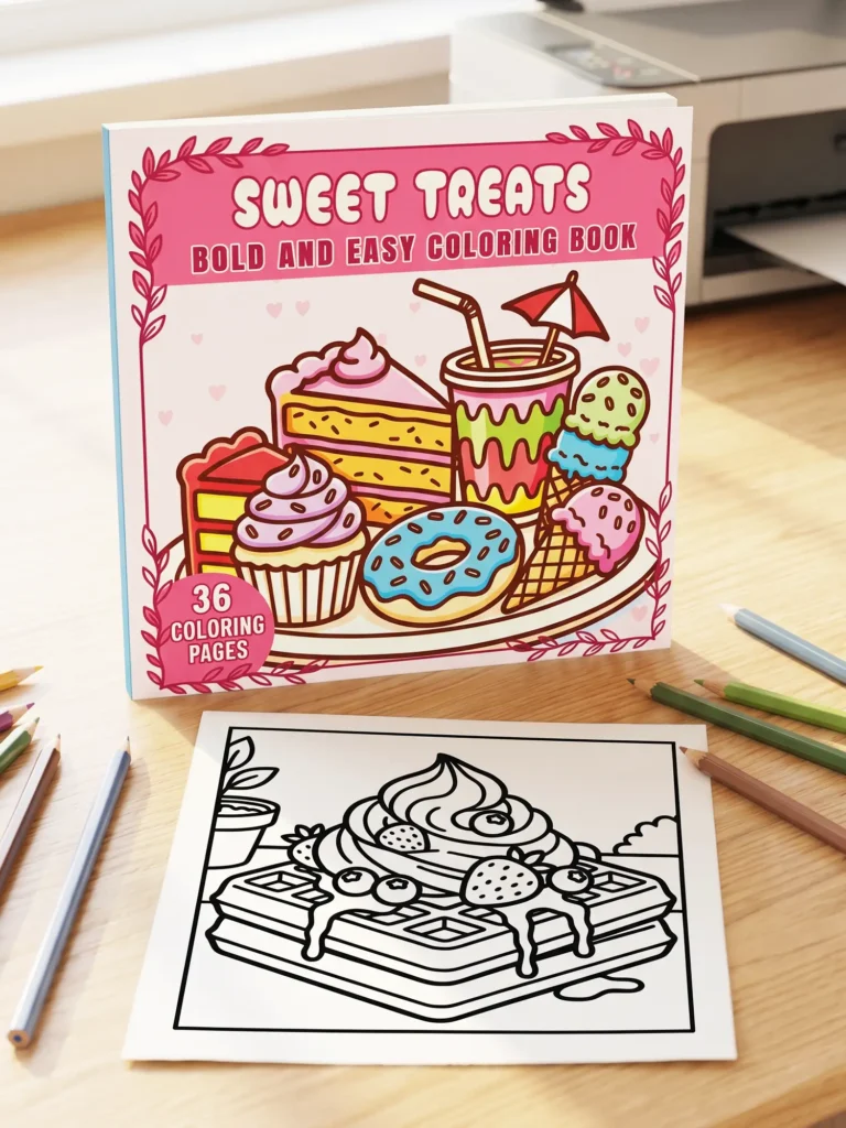 Sweet Treats – Bold and Easy Digital Coloring Pages
