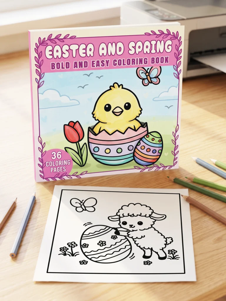 Easter Bold and Easy Coloring Pages