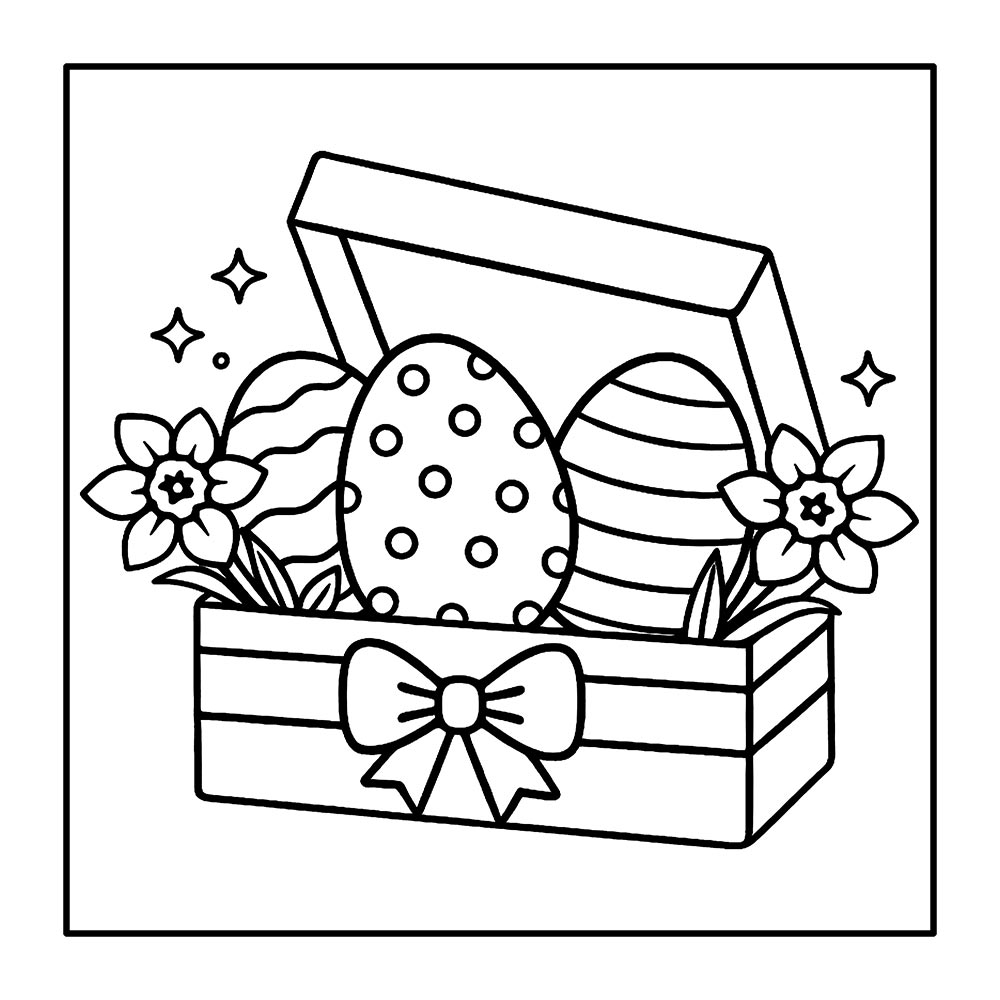 Easter Bold and Easy Coloring Pages