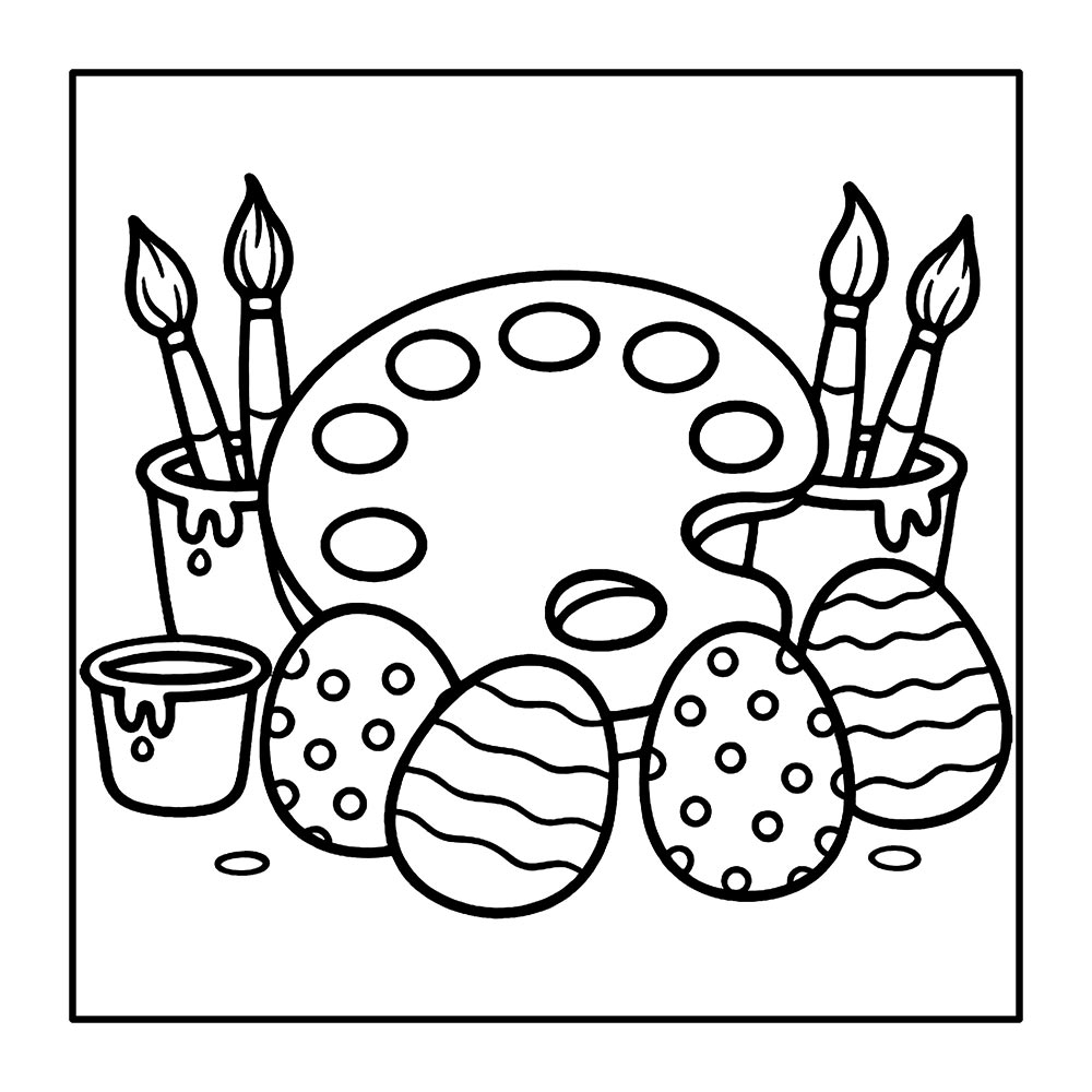 Easter Bold and Easy Coloring Pages