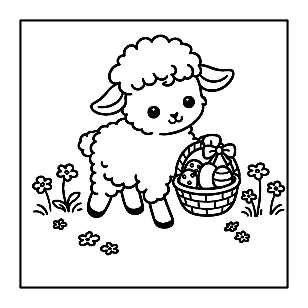 Easter Bold and Easy Coloring Pages