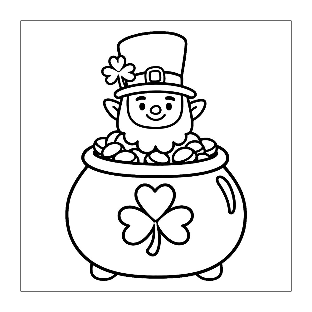 St. Patrick’s Day – Bold and Easy Coloring Pages