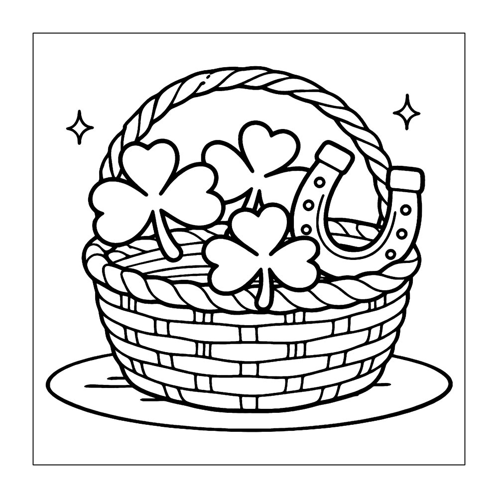 St. Patrick’s Day – Bold and Easy Coloring Pages