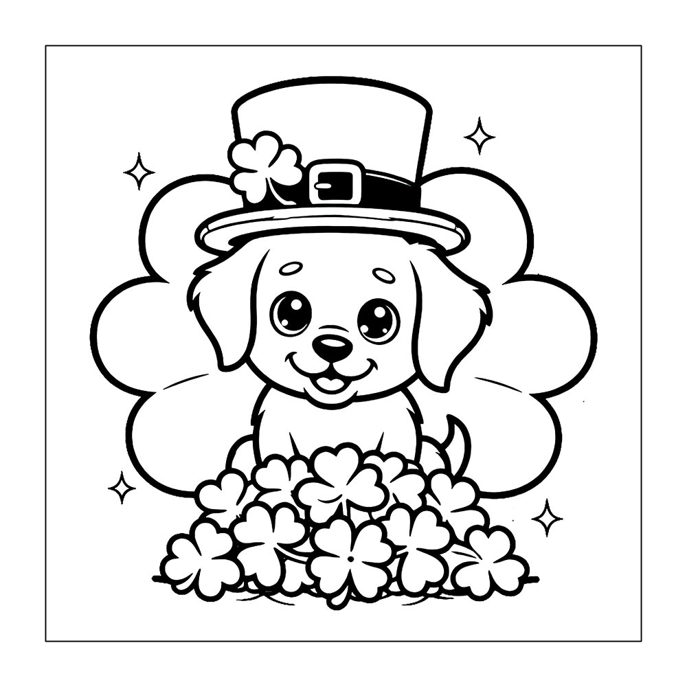 St. Patrick’s Day – Bold and Easy Coloring Pages