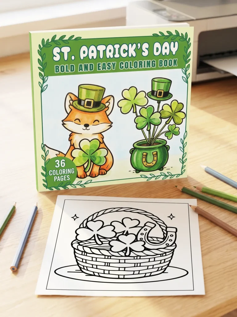 St. Patrick’s Day – Bold and Easy Coloring Pages