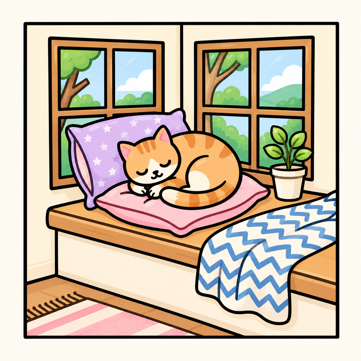 Cozy Corners — Bold and Easy Coloring Pages