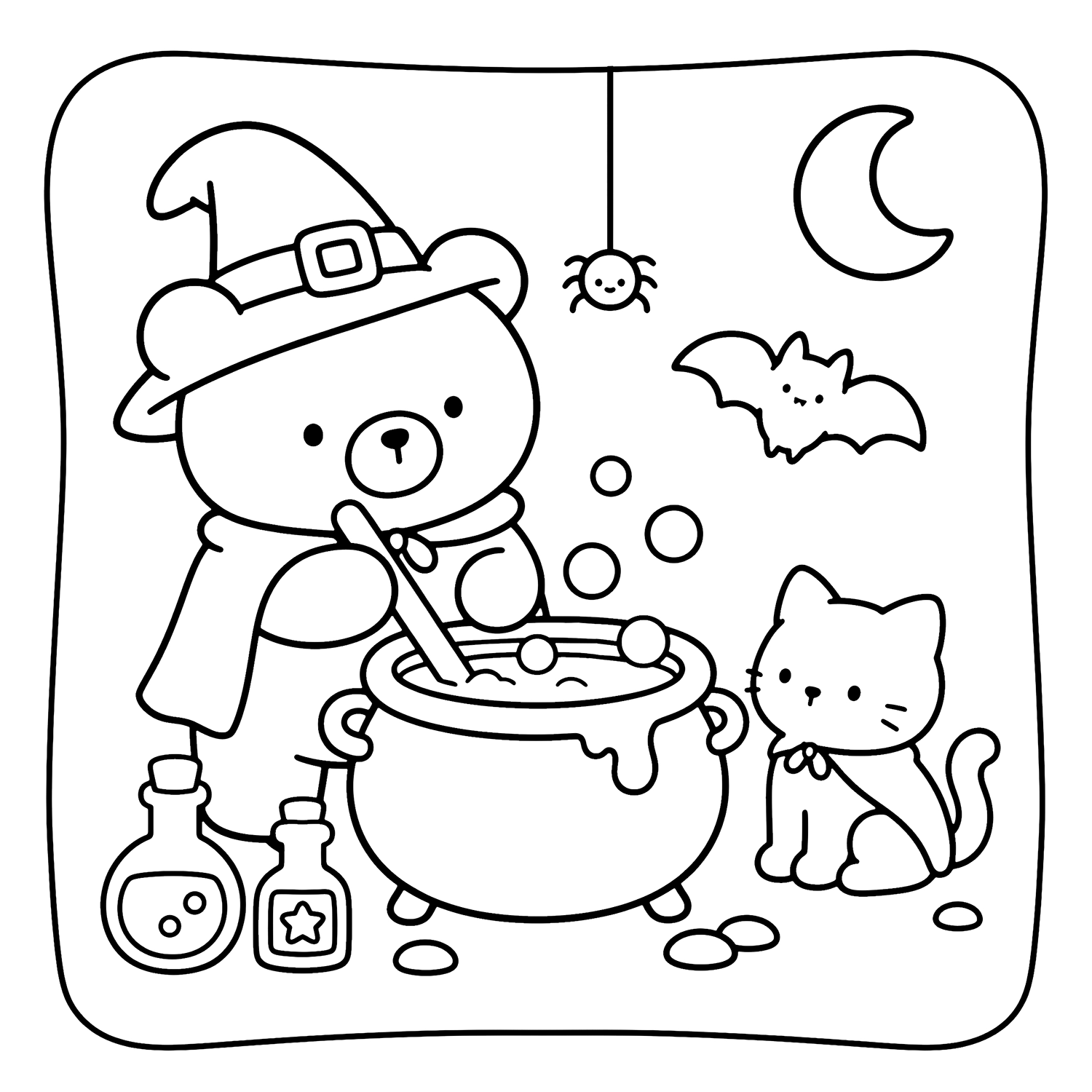 Halloween Bold & Easy Coloring Pages