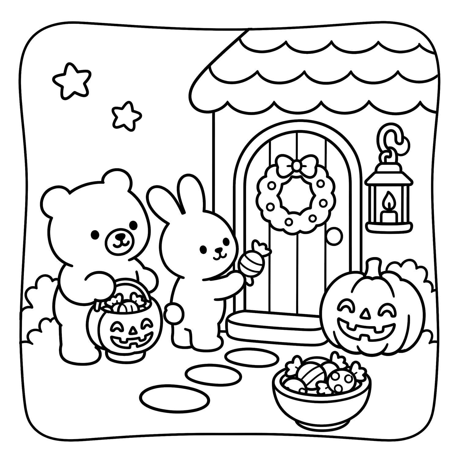 Halloween Bold & Easy Coloring Pages