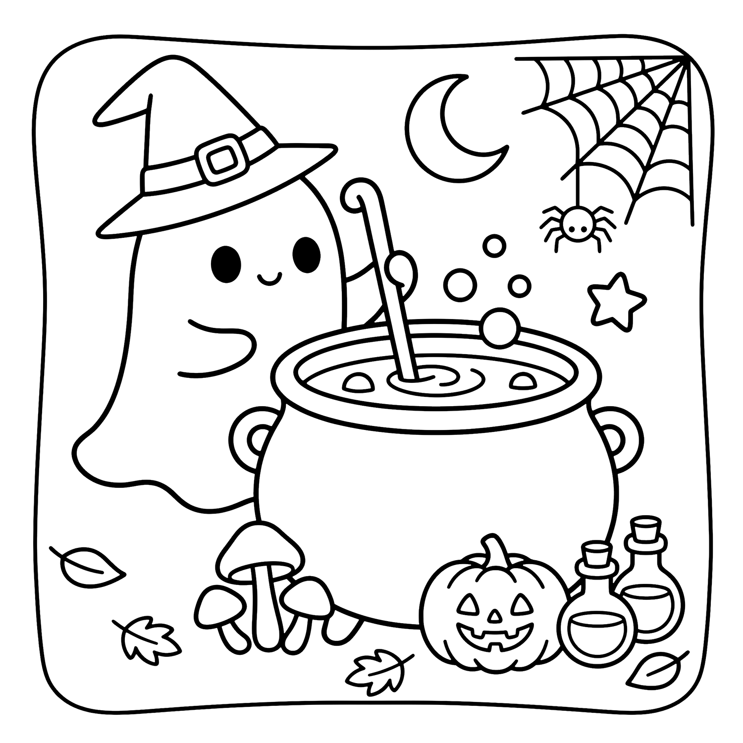 Halloween Bold & Easy Coloring Pages