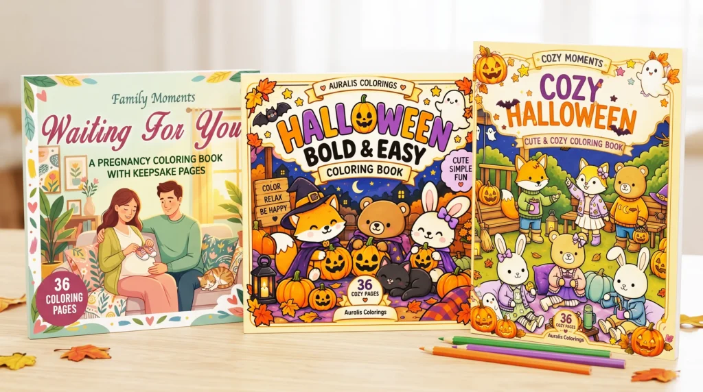 Coloring books by The Auralis Books